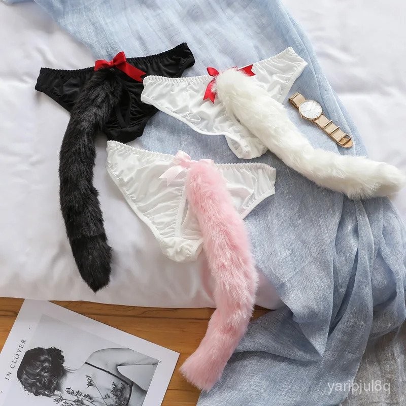 ese Gaya Lolita Kawaii Celana Dalam Wanita Seksi Kawaii Ekor Rubah Celana Dalam Pakaian Dalam Linger