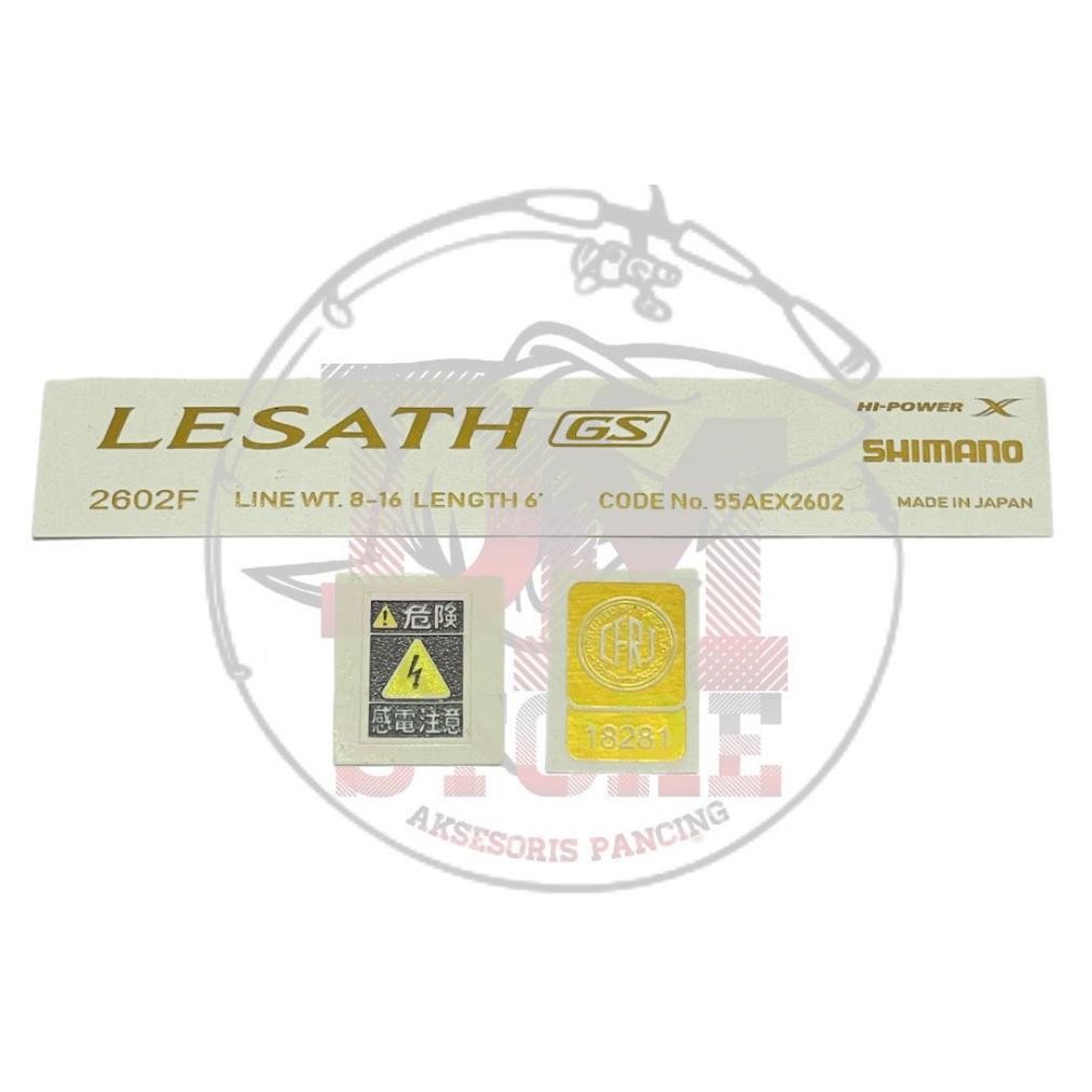 Termurah.. Stiker Decal Shimano Lesath Gs - Decal Joran Lesath