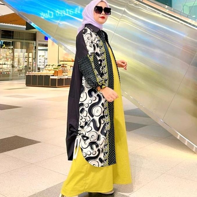 

Produk Baru!! Abaya etnic lemon by Calistha