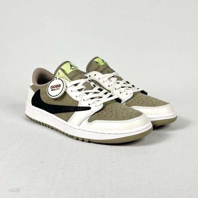 

Produk Baru!! Air Jordan 1 Low GOLF x Travis Scott Neutral Olive Lemon Black Sail