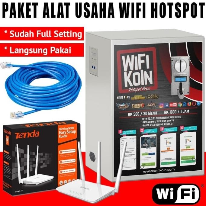 CO Paket Usaha Wifi Hotspot Sistem Koin