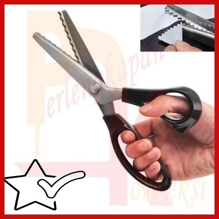 

[PGK] GUNTING KAIN POLA ZIG ZAG ZIGZAG GERIGI GELOMBANG BELLTEX STAINLESS STEEL