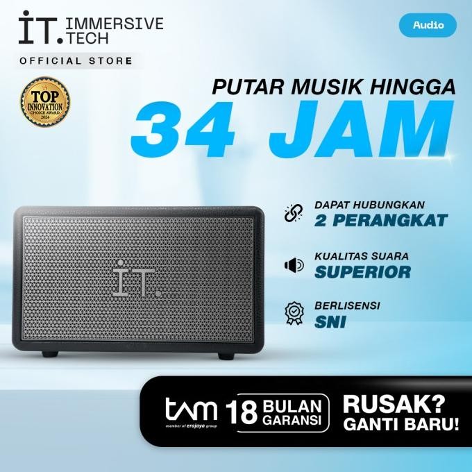 CO IT Monarch Bluetooth Speaker T12 - Black
