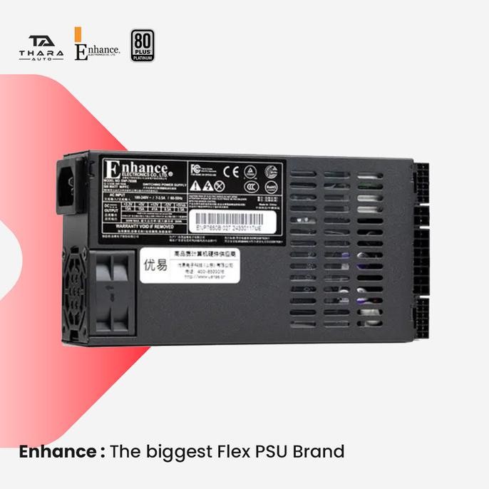 CO PSU ENHANCE FLEX ATX 1U 80+ PLATINUM 450,500,600 WATT FULL MODULAR  ORIGINAL 100%