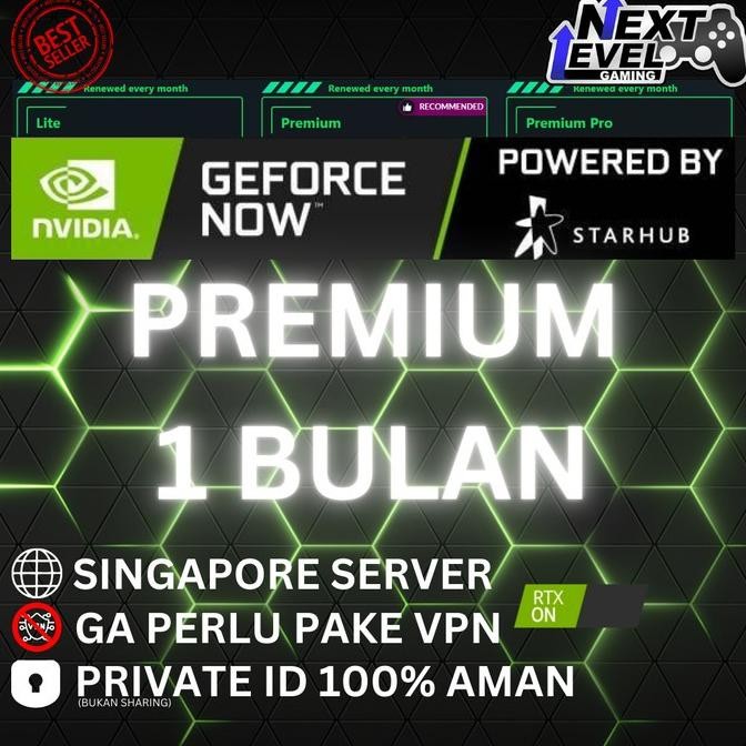 CO GeForce NOW GFN StarHub Cloud Gaming Singapore Bulanan - Premium Lite