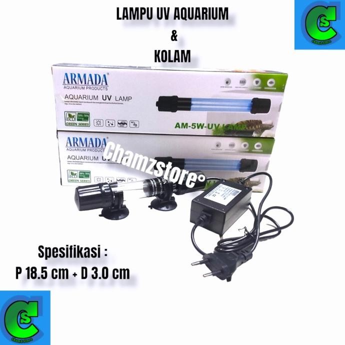 Lampu - Lampu Uv Aquarium Kolam Koi 5 7 9 11 13 15 20 Watt Uv Ultraviolet