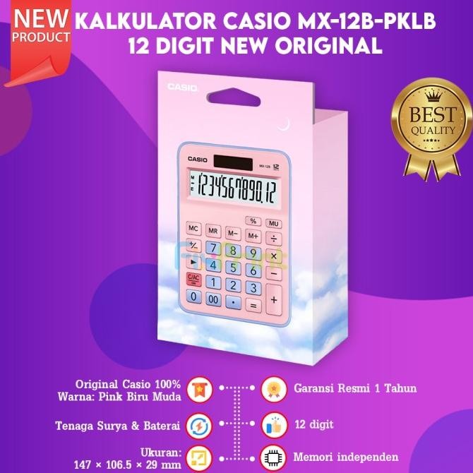 

Baru Calculator MX-12B Desktop Kalkulator 12 Digit New Original