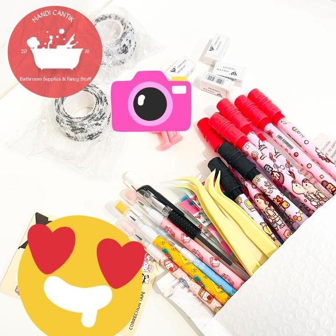 

diskon! paket alat tulis bubble ukuran 29.5 cmx17,5cm stationery
