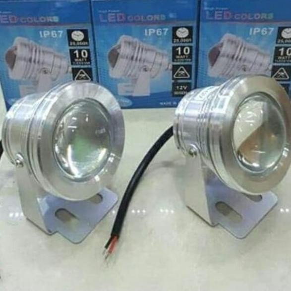Lampu - Lampu Kolam / Lampu Sorot Dc Led 10W 10 Watt Putih Kuning 12V