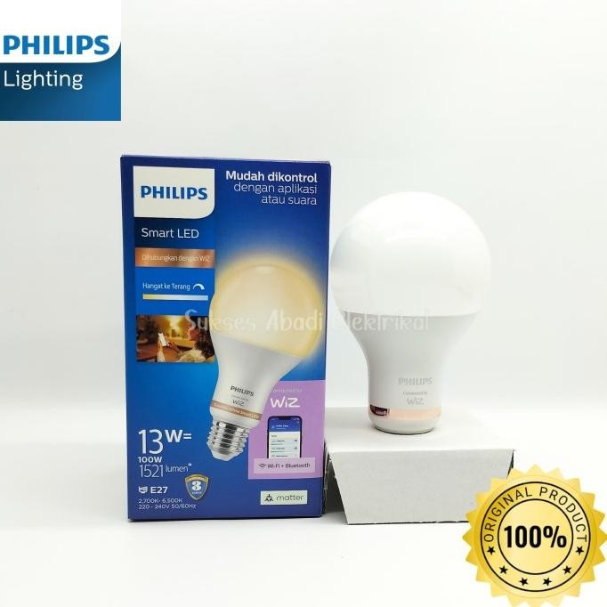 Lampu - Lampu Smart Wifi Led 13 W Philips Tuneable Dimmer