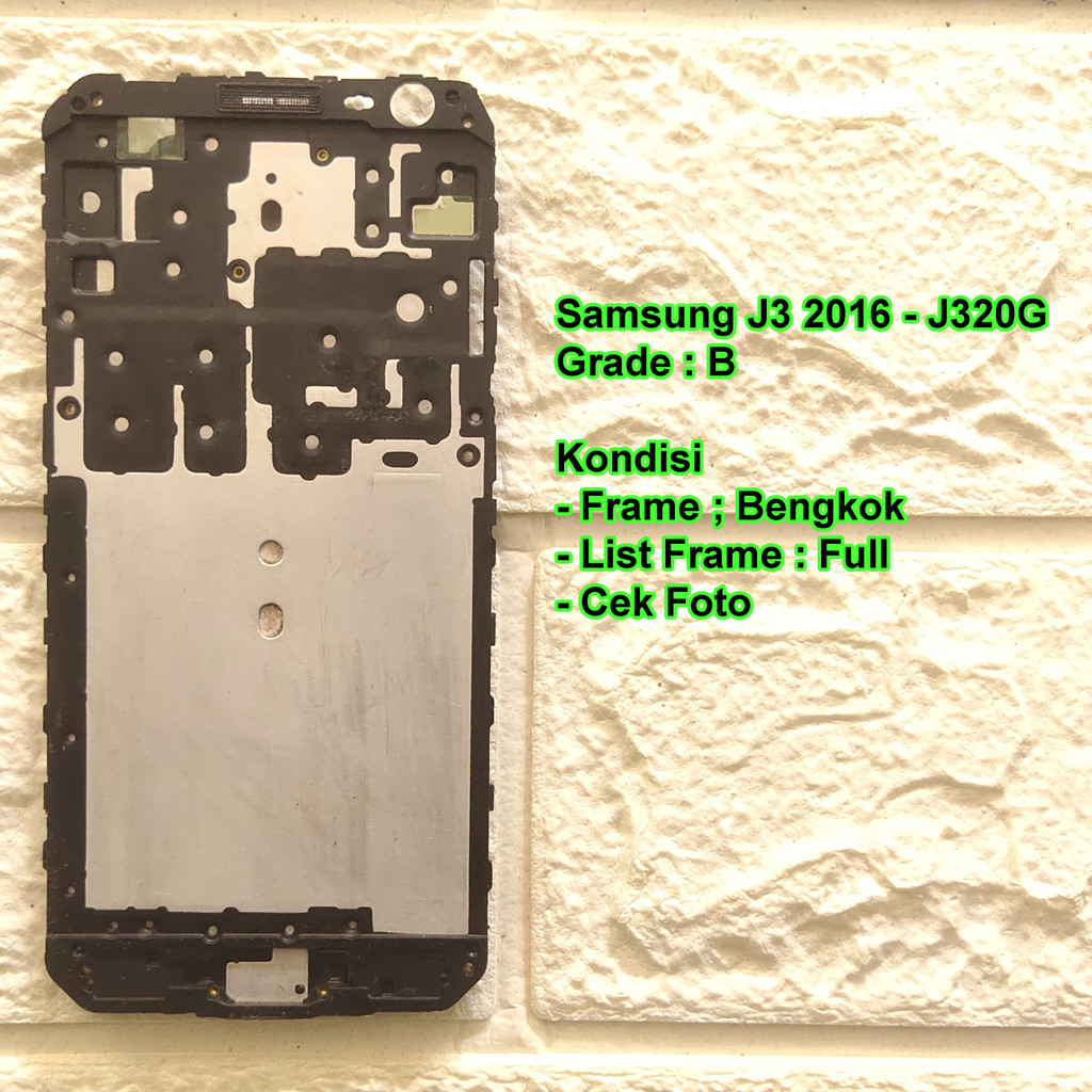 Samsung J3 2016 - J320G Frame Tulang Tengah / Tatakan LCD Copotan