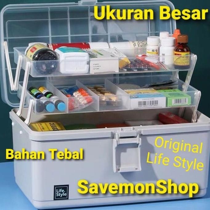 Box Alat Bekam Susun 3 KotakTempat Penyimpanan Alat Bekam Portable SHA