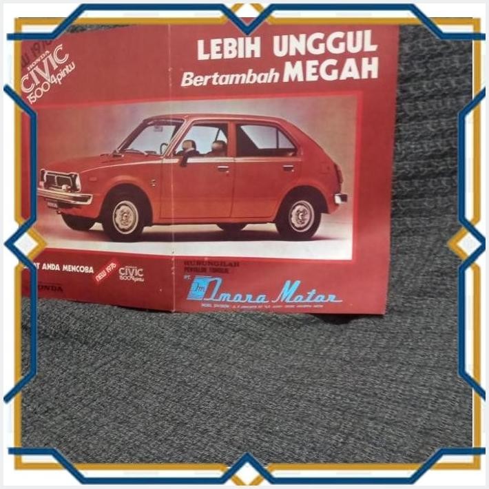 [RBM] POSTER HONDA CIVIC 1976 IMORA MOTOR