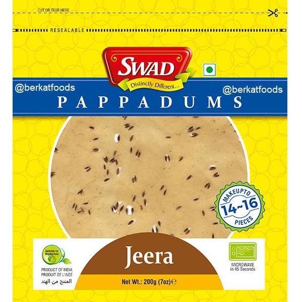 

\\\\\] Jeera Papad Swad / Papadums India / Crunchy Crackers / Kerupuk Jintan
