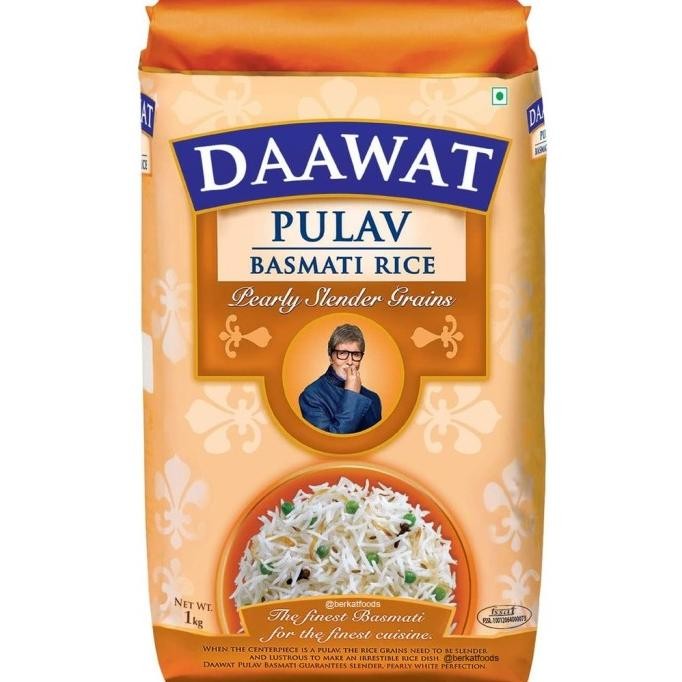 

] Basmati Rice Daawat Pulav Premium / Beras Basmaati India Pulau 1Kg