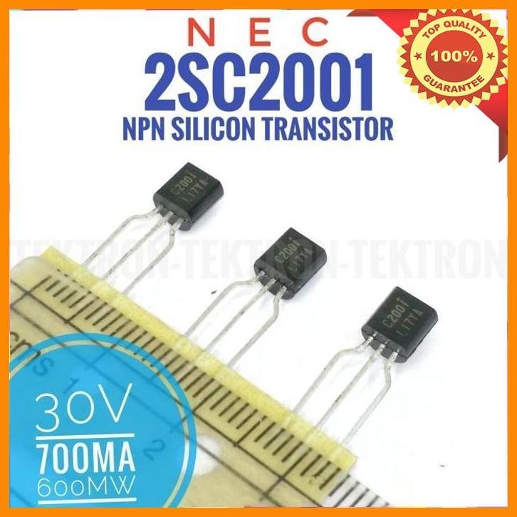 (TEK) NEC 2SC2001 NPN SILICON TRANSISTOR 30V 700MA 600MW ASLI ORIGINAL