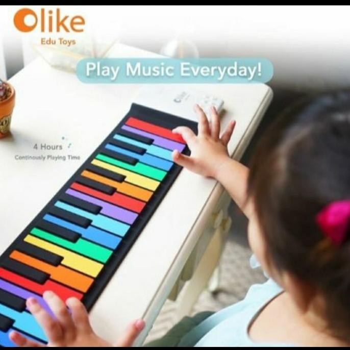 Buruan serbu] KEYBOARD LIPAT (PIANO LIPAT PORTABLE) HAND ROLL PIANO OLIKE