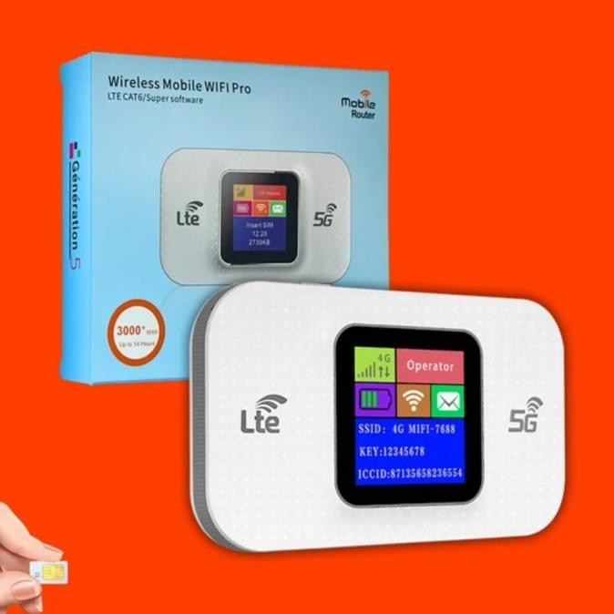 Pocket modem wifi Mifi 4G LTE CAT 6 E5785 batre Jumbo