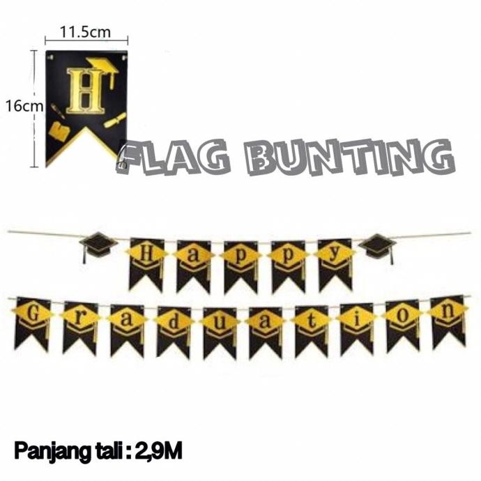 populer] Flag Bunting Graduation / Banner Graduation / Banner