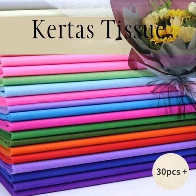 

New - 1PACK Kertas Tissue Buket 28-30 Lembar untuk Membuat Buket Lebih Penuh