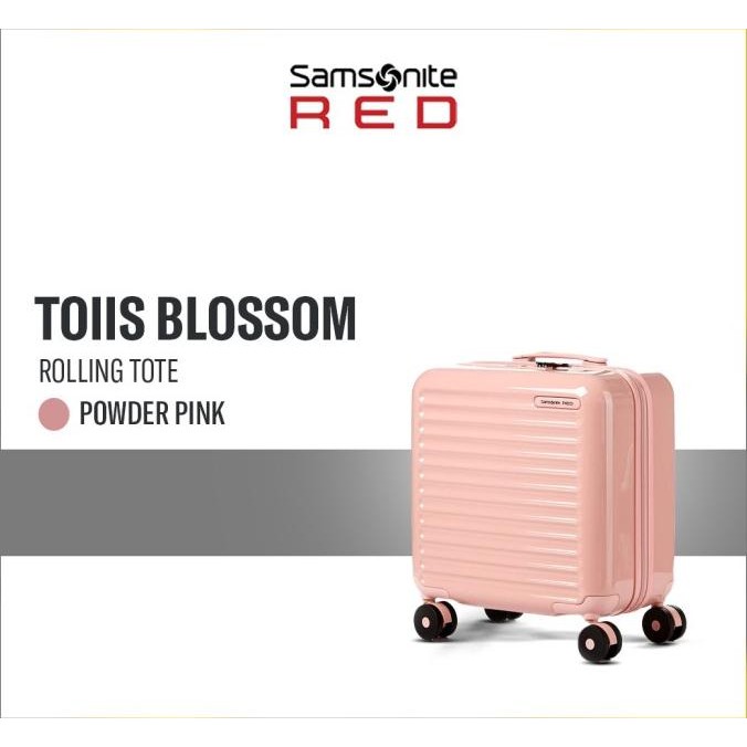 TERMURAH Samsonite Red Label Koper Toiis Blossom Rolling Tote - Powder Pink