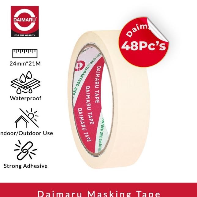 

Paet 48 Pc Daimaru Maing Tape Laban Erta Cream 24Mm 21Meter