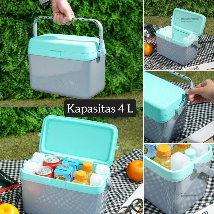 CO Technoplast Piknik Cooler Box penyimpanan minuman dingin / Box ICe