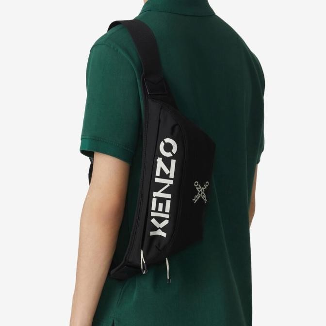 Promo [Ready Stock] Kenzo Sport Logo Cross Bumbag