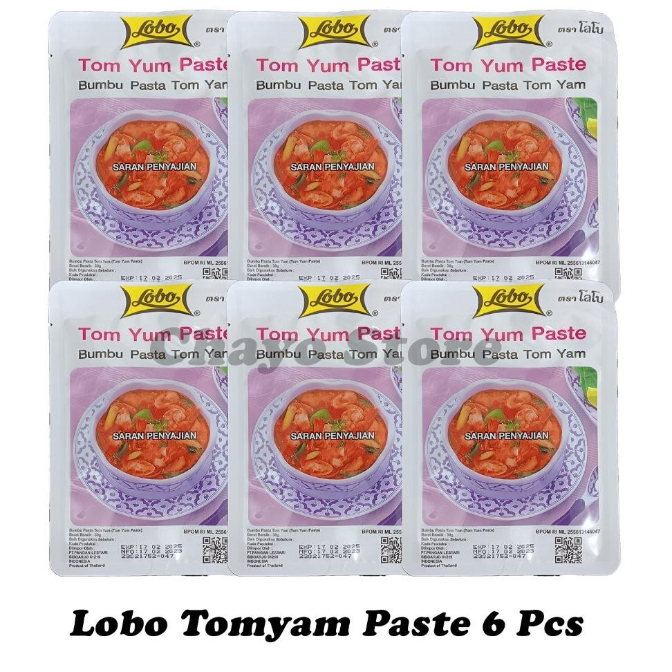 

Lobo Tom Yum Pate 30 Gr 6 Pc Lobo Tom Yam Bumbu Tom Yam