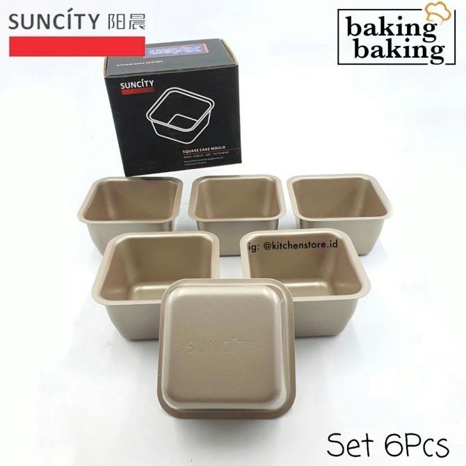 

Suncity Scyc80145 Square Cake Mould / Loyang Cetakan Roti Kue Persegi Original Dan Terpercaya