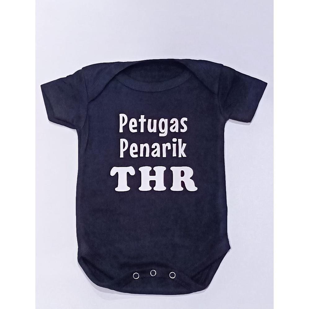 Best Seller Baju Bayi Lebaran Petugas Penarik Thr Jumper Baby Muslim Idul Fitri Custom Tulisan Ramad
