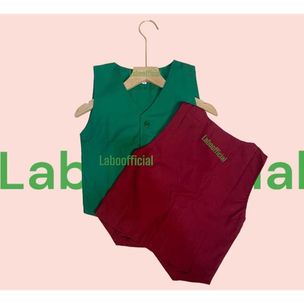 Paling Laku Rompi Sekolah Sd/Mi Merah Hijau /Rompi Merah Sekolah Sd