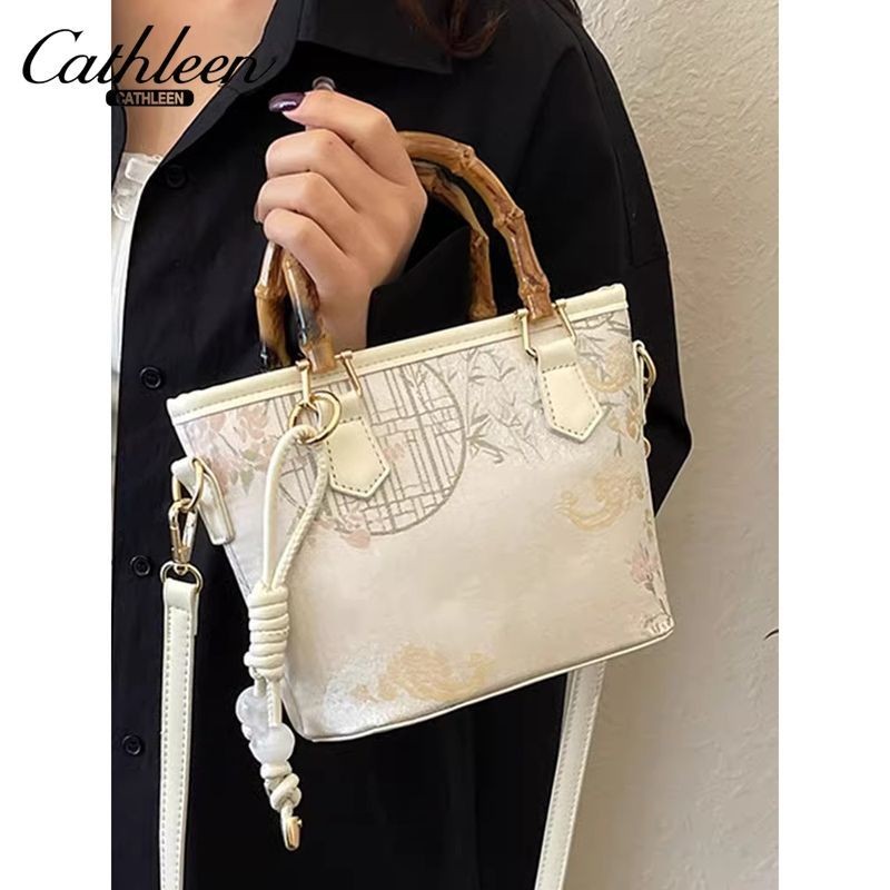 Tas ember portabel bordir gaya Cina Tas bahu Cina baru Tas wanita kelas atas