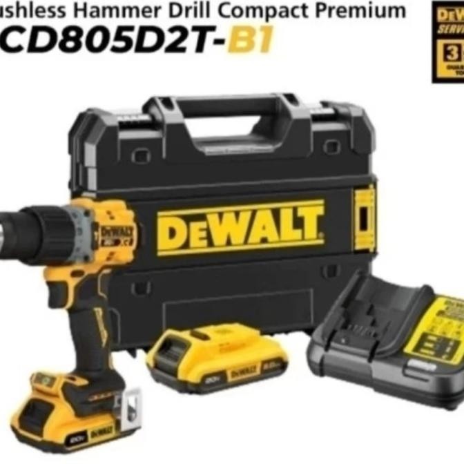 DeWALT DCD805D2T HAMMER DRILL DCD805N DCD805 GARANSI RESMI Bor Tembok