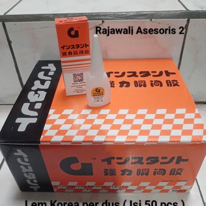 

MURAH LEM G KOREA ASLI Original Lem Super Jepang Per Dus ( 50 pcs )