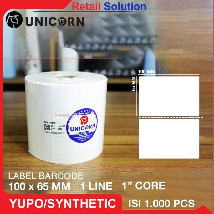 

MURAH Stiker Barcode Label YUPO - 100x65 mm / 100x65mm / 100 x 65 mm