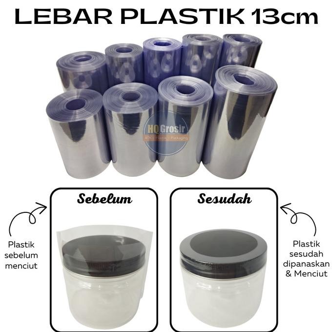 

BRG BARU Plastik Segel 13cm x 50Meter -Shrink Film/Plastik Shrink/Heat Shrink