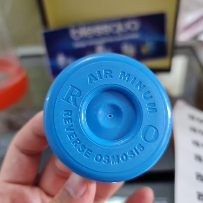 Tutup galon ceglok biru biasa depo air isi ulang