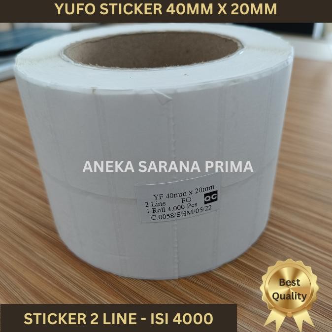 

TERMURAH YUFO 40x20 mm | Sticker 4x2 cm | Label Gelas Kimia