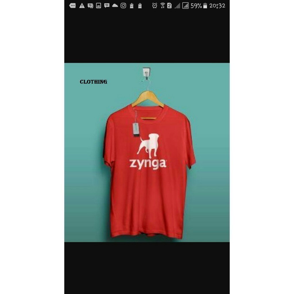 Kaos T Shirt Pria Zynga Poker