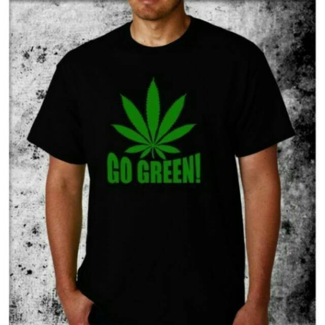 Kaos T Shirt Pria Go Green