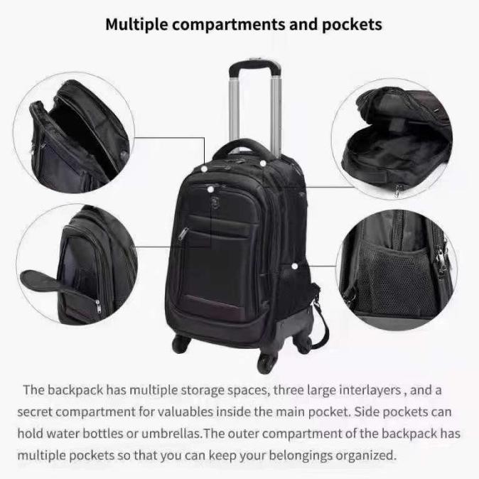 Polo Power Tas Ransel Troli Import Backpack Troly Ransel Koper Import