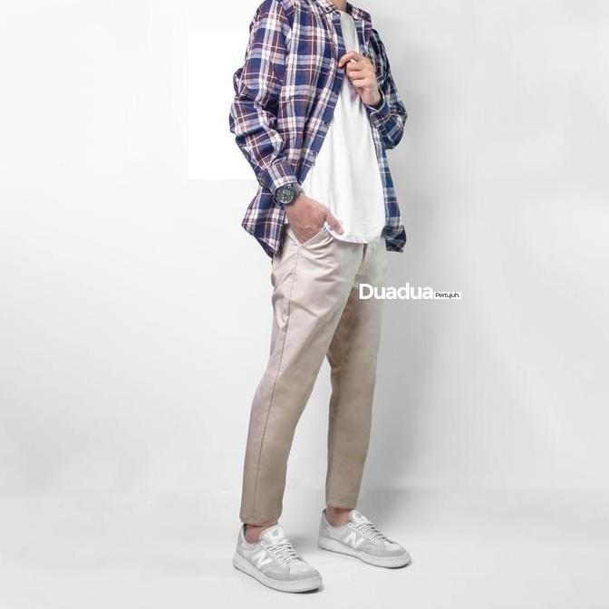 Promo Treegoud Ankle Pants Chino Pria Reguler Fit Celana Angkle Pants Pria Celana Chinos Panjang Pri