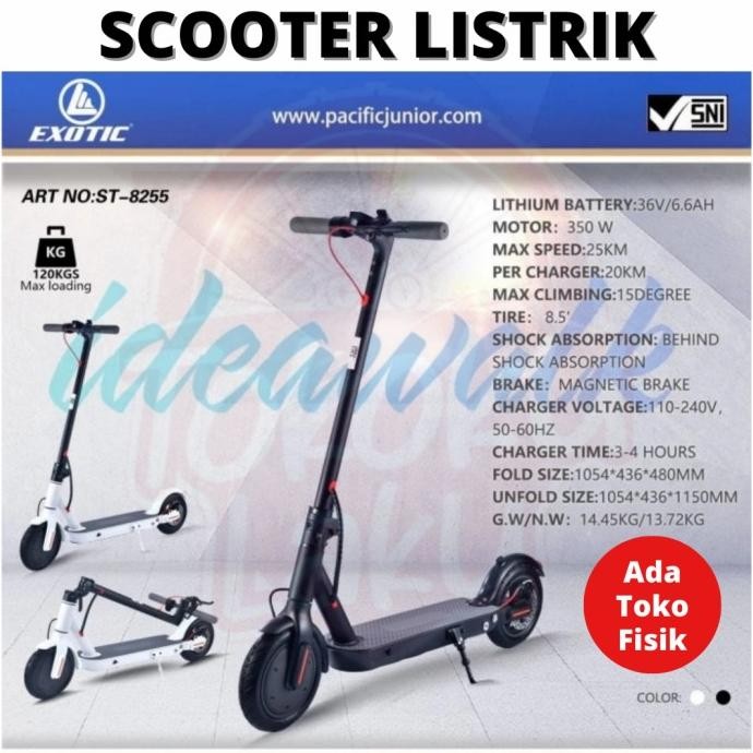 SCOOTER LISTRIK SKUTER OTOPED PACIFIC BIKE IDEAWALK EXOTIC SCOTER SUM
