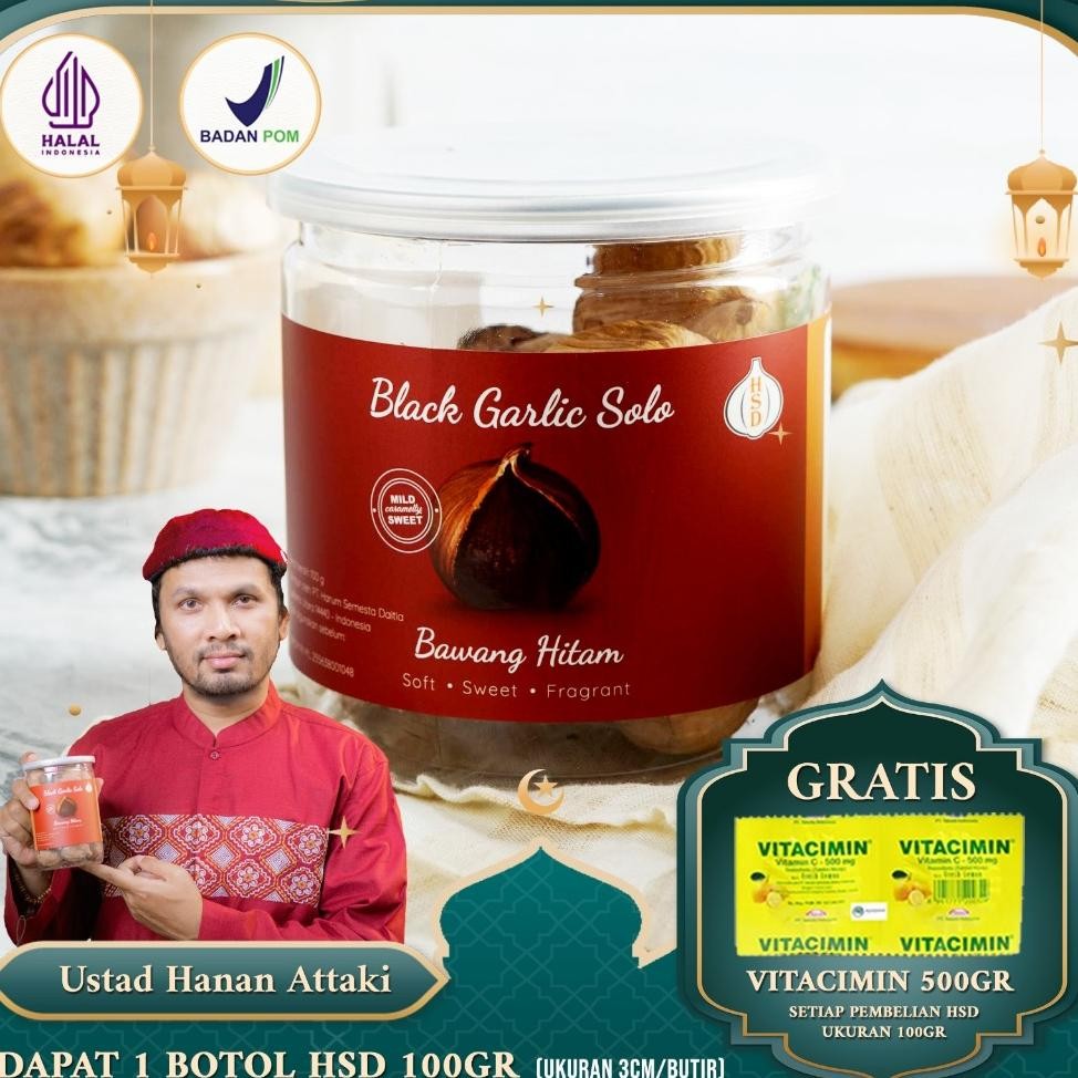 

Hd Bla Garlic Olo Bawang Hitam Tunggal 100 Gr Ize 3Cm