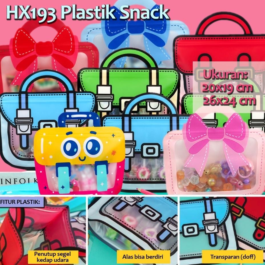 

PROMO HX193 [1 Paket = 10 Pcs] Plastik Snack Hadiah Ziplock Birthday Packaging Bag gh-45
