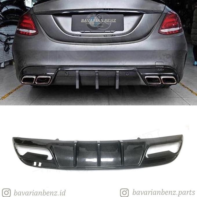 N Diffuser Carbon Mercedes Benz W205 C200 C250 C300 Facelift Amg