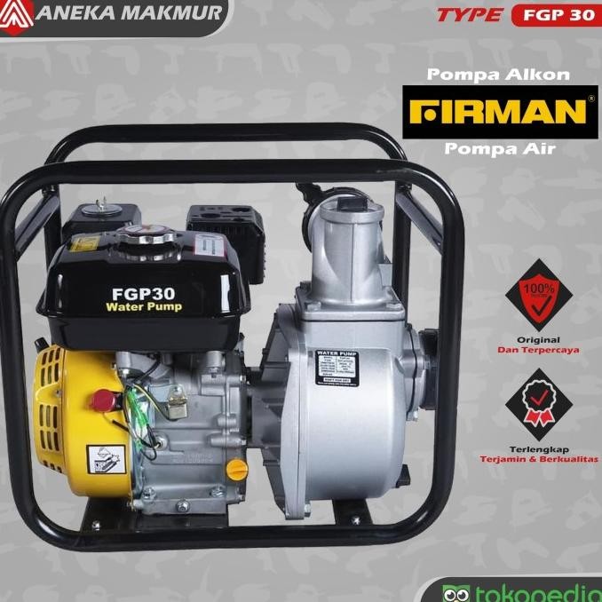 Mesin Alkon Firman FGP 30 Pompa Air Irigasi 3 Inch 8 Meter FGP30