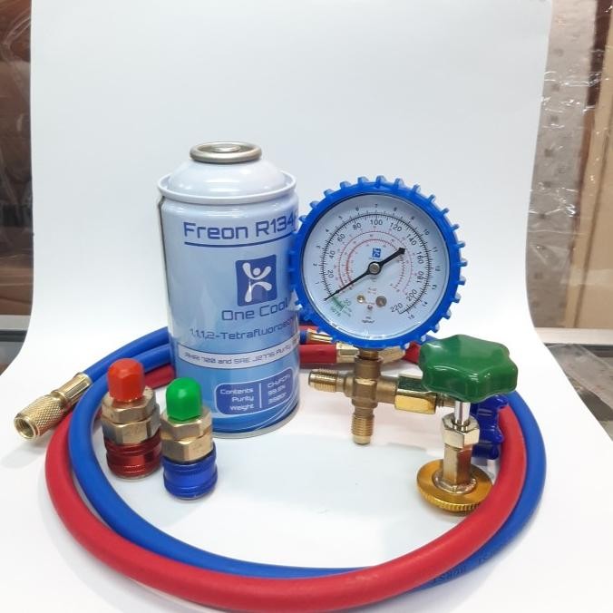 Paket Isi Freon Ac Mobil Kulkas Manifold Selang Adaptor Selang Kran Original Dan Terlaris