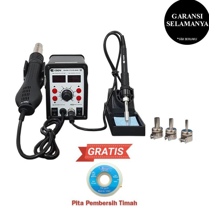 Solder Uap Blower Solder Station Digital Cody 858D+ Original Dan Terlaris